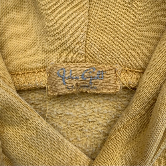 John Galt (Brandy Melville) Mustard Yellow Hoodie size O/S - Picture 3 of 6